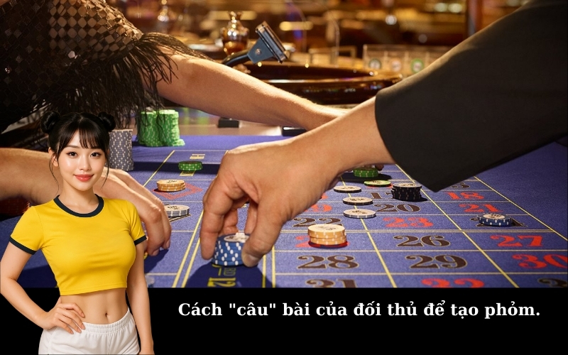 Cách "câu" bài của đối thủ để tạo phỏm.