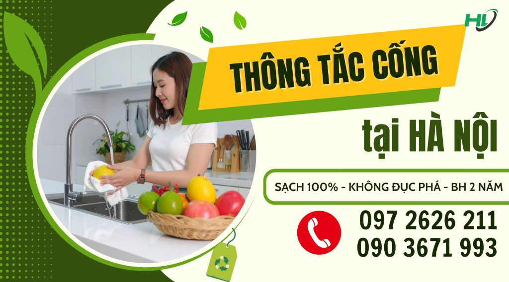 thông tắc cống tại Ba Đình